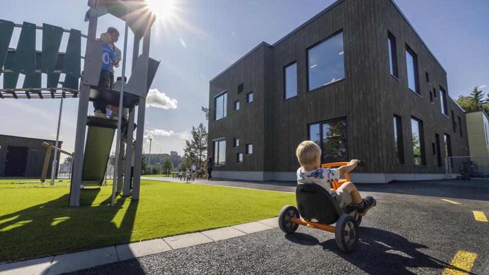 Lenke til artikkel: Fra byggestart til barnehagestart på fire måneder