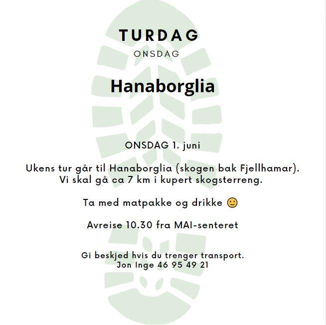 Info om tur i Hanaborglia - Klikk for stort bilde