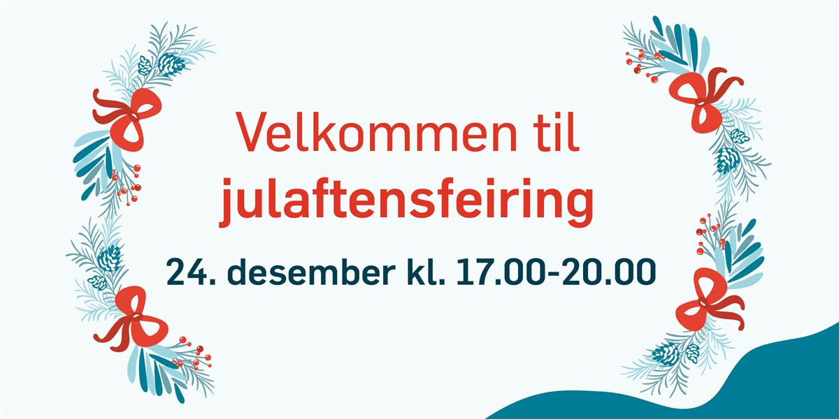 Plakat som inviterer til julaftenfeiring - Klikk for stort bilde