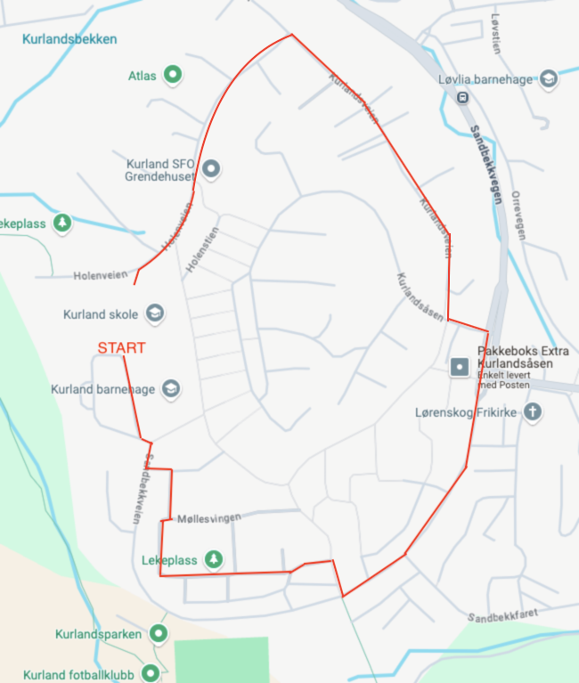 17. mai togrute for Kurland skole - Klikk for stort bilde