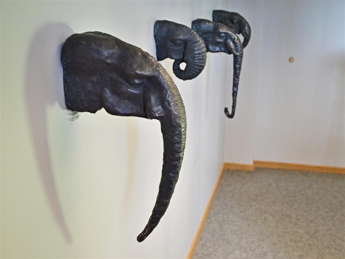 Petter Hepsø: Elefanthoder fra serien Manesje - Klikk for stort bilde