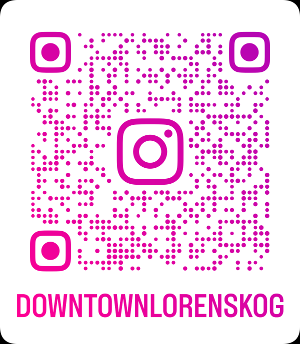 QR-kode til Instagramkontoen til Downtown - Klikk for stort bilde