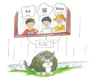 illustrasjon for ordet Katt - Klikk for stort bilde